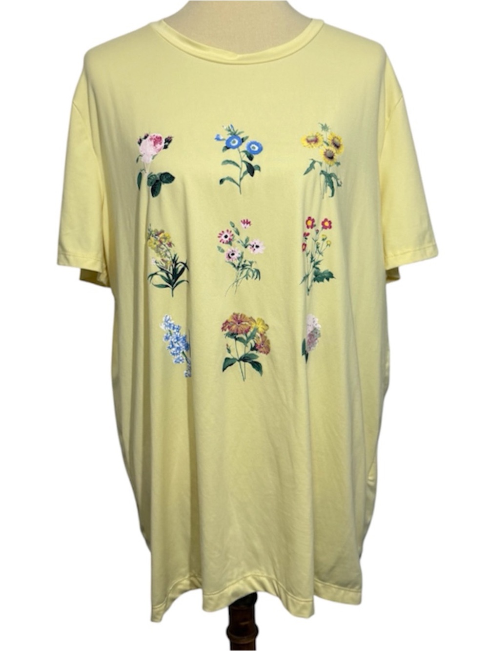 Charlotte Russe Floral Oversized Tunic T-Shirt - Women’s Size XL